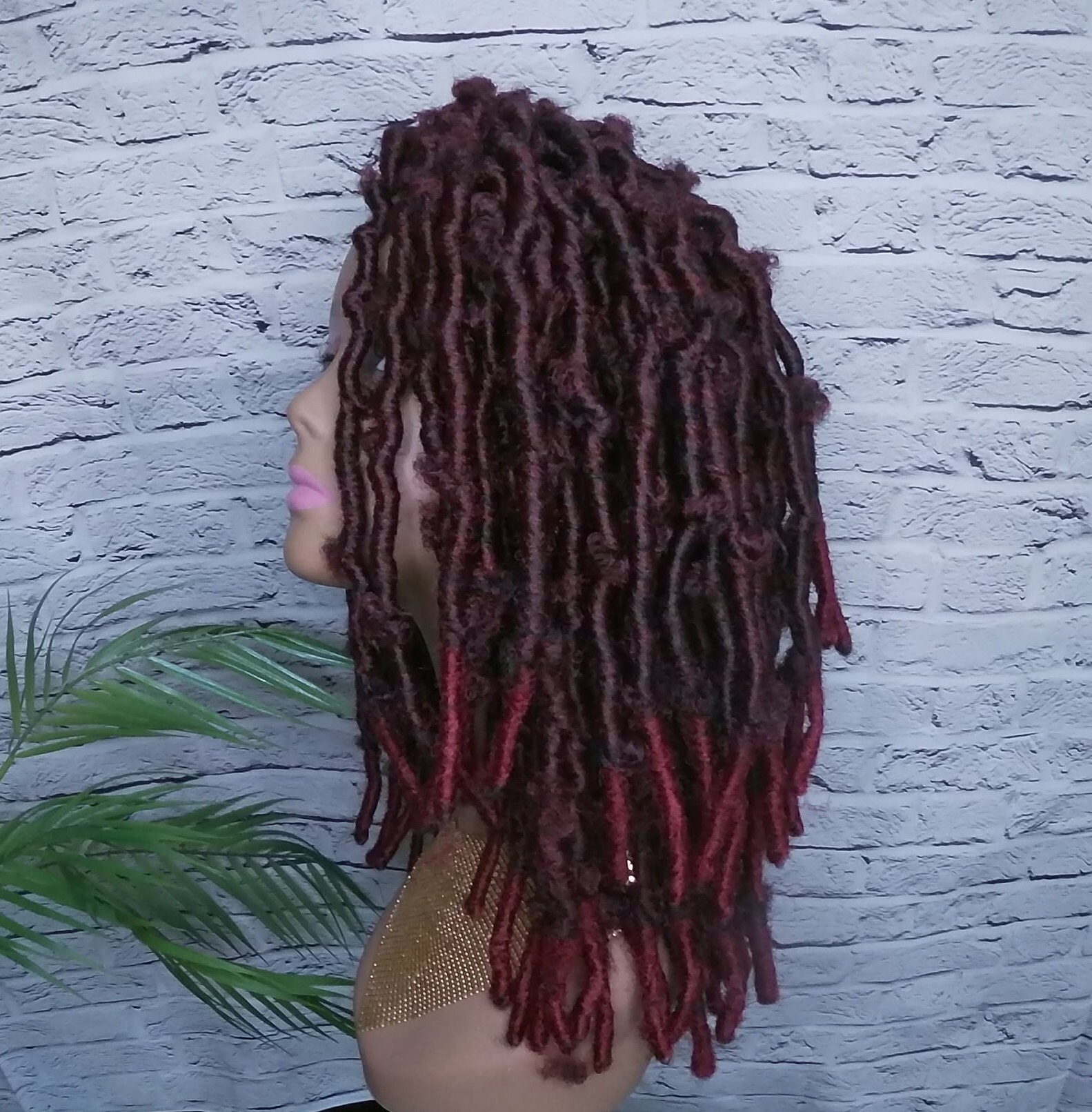 Butterfly Locs Headband Wig Distressed Locs Faux Locs Ponytail Etsy