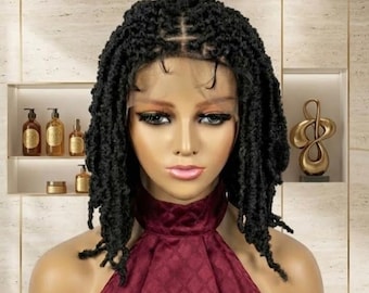 14” Dreadlock Braid Style Synthetic Lace Front Wigs Baby  display picture 2