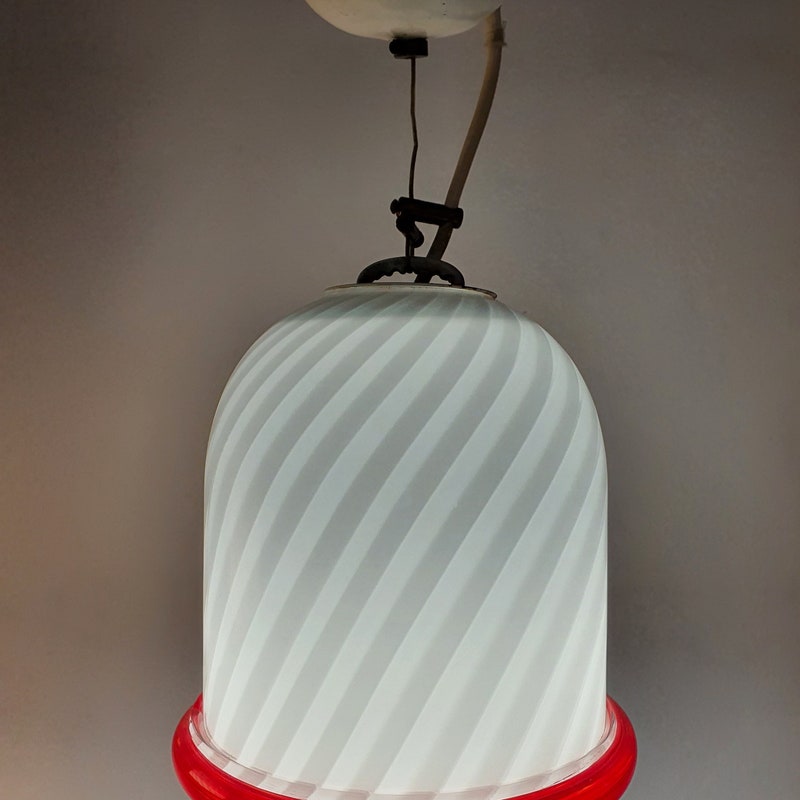 Swirl Murano glass hanging lamp - www 