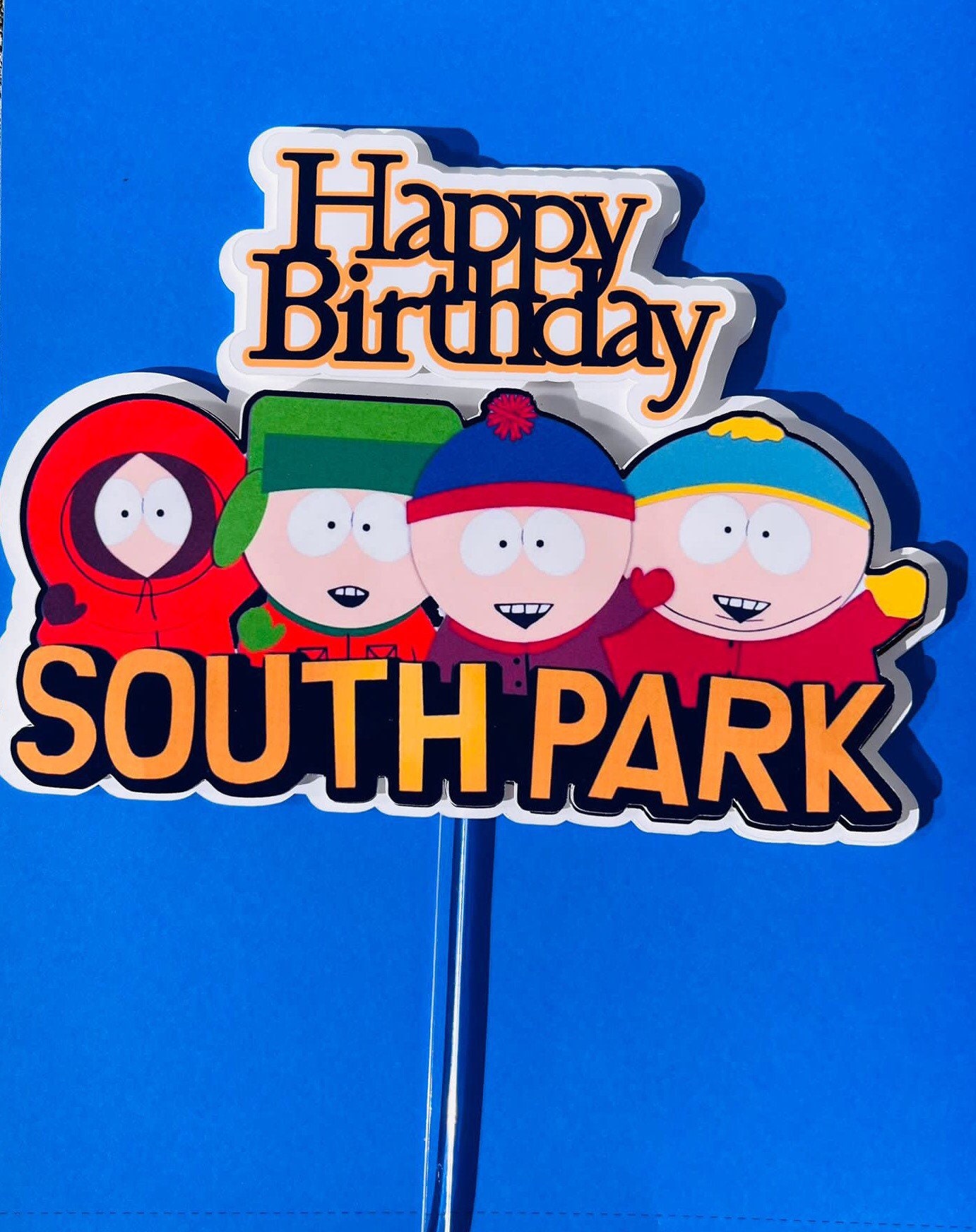 South Park South Park Cake Topper South Park Happy Birthday Etsy