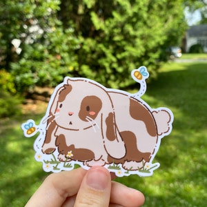 Cute/Kawaii Bunny Sticker | Vinyl | Waterproof and Dishwasher-safe!