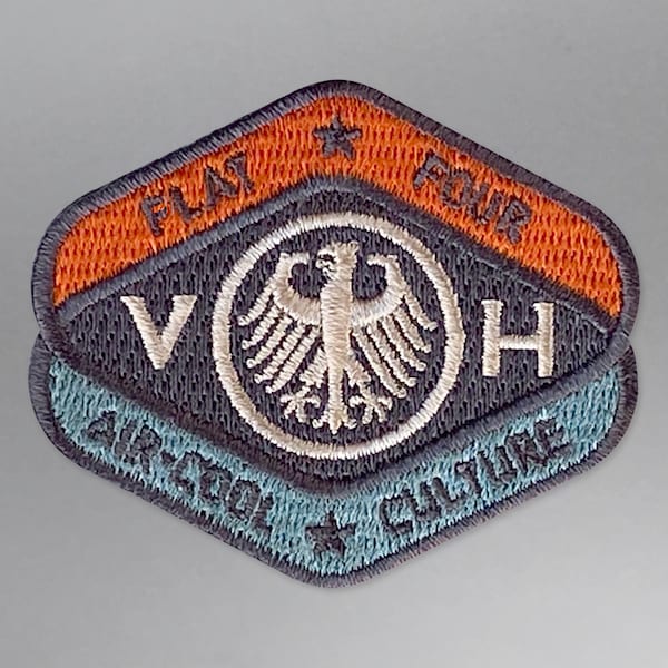 Aircooled PORSCHE 356 Outlaw and VW German Eagle Coat of Arms Iron-On/Sew-On Embroidered patch for hats & caps, jackets, and race suits.