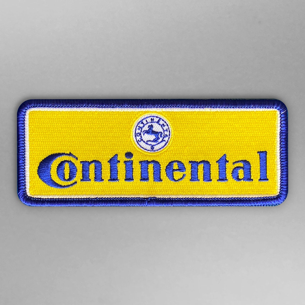 Continental Tire Embroidered Patch 1948-1978 version, Iron-on or Sew-on for Coveralls, Mechanic Jacket, Hat &Caps, Uniform Race Suit