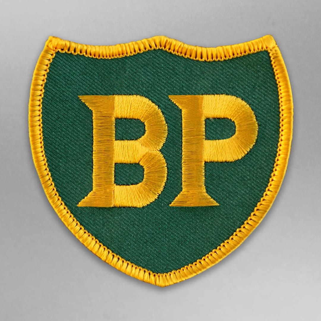 BP British Petroleum Shield Embroidered Patch for Caps & Hats, Jackets ...