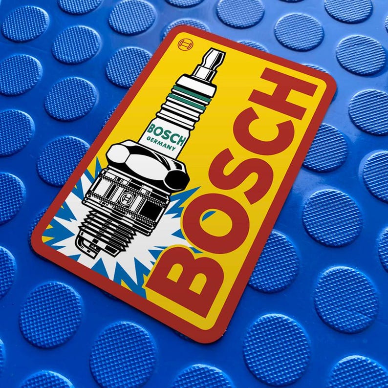 BOSCH German Vinyl Sticker 1960-1970 Vertical - Etsy