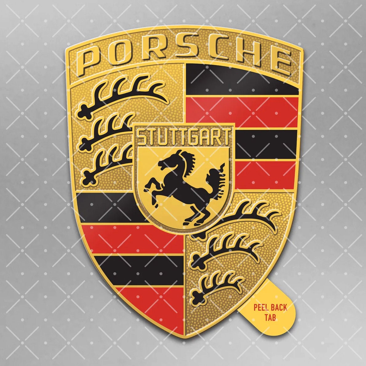 Porsche Emblem Decal 