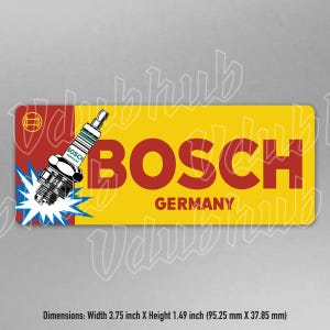 BOSCH German Vinyl Sticker 1960-1970