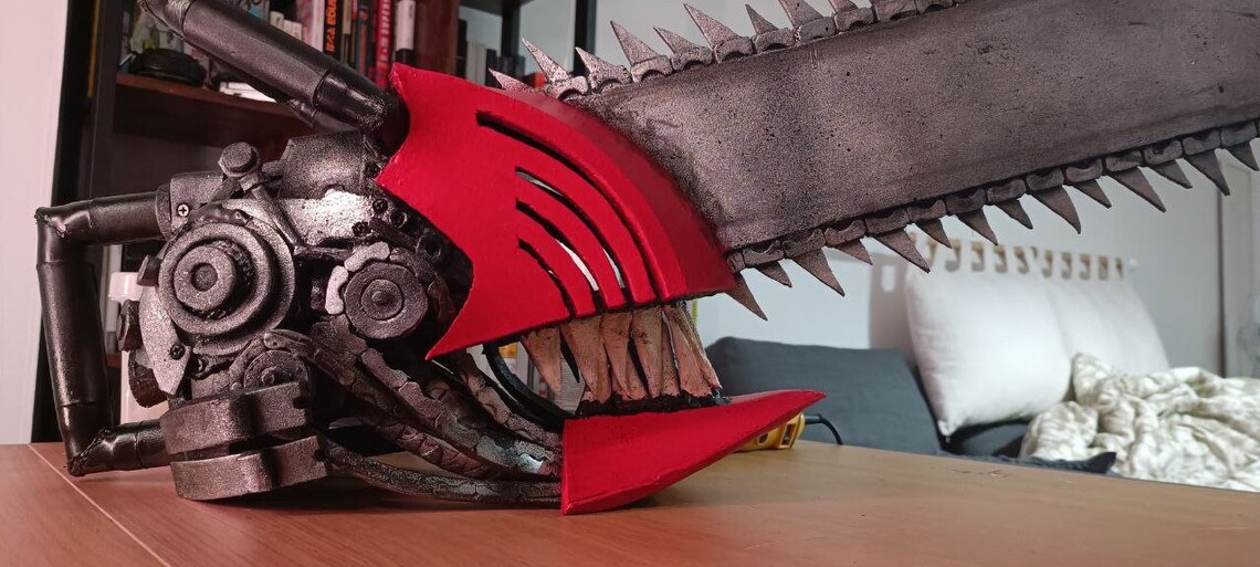 MADE TO ORDER Chainsaw Man Helmet Arms Mask Cosplay Denji Etsy India