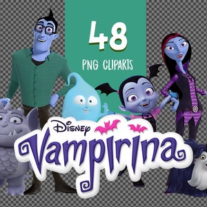 Vampirina PNG - Vampirina Characters - Digital Clipart - Transparent Background - Printable Clipart - Instant Download - 300 DPI
