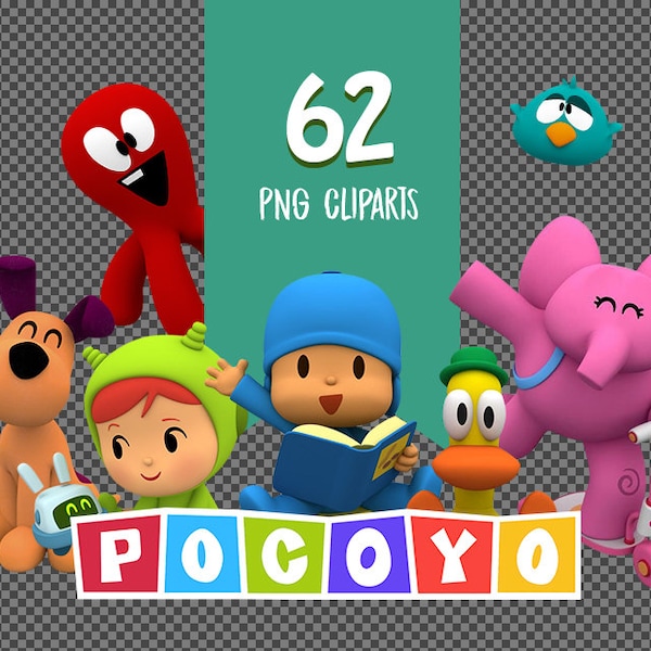 Pocoyo PNG - Pocoyo Characters - Pocoyo Digital Clipart - Transparent Background - Printable Clipart - Instant Download - 300 DPI