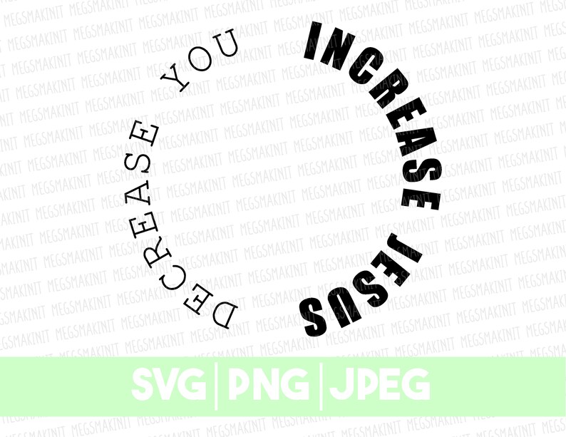 Peut inclure: Conception graphique en noir et blanc avec le texte "Increase the Sus, Decrease the You" en forme circulaire.