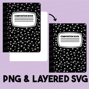 Compositieboek SVG, compositieboek gelaagde SVG, compositieboekoverzicht SVG, compositieboekoverzicht png