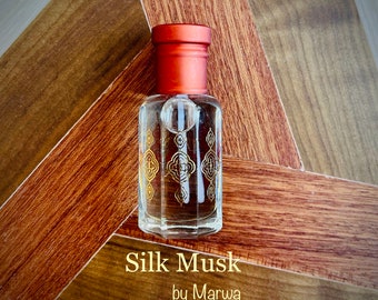 Silk Musk Exclusive Arabian Premium Perfume Oil | Attar Oil | Alcohol-Free | Vegan & Cruelty-Free | by Fragrances by Marwa