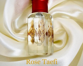 Rose Taefi Perfume Oil – Pure Distilled Attar | Alcohol-Free, Vegan, Halal, Long-Lasting Unisex Rose Fragrance