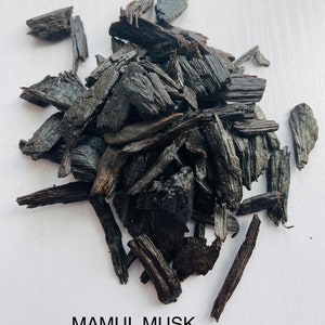 Mamul Musk - Natural Agarwood / Oudh chips / Bakhoor / Bukhoor / Incense / Home Fragrance