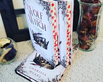 The Wolf and The Witch by Charissa Weaks hardcover with custom sprayed edges