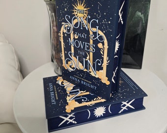 The Song That Moves The Sun hardcover by Anna Bright, with custom sprayed edges!