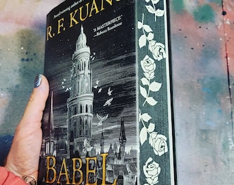 Babel custom sprayed edges hardcover, by RF Kuang