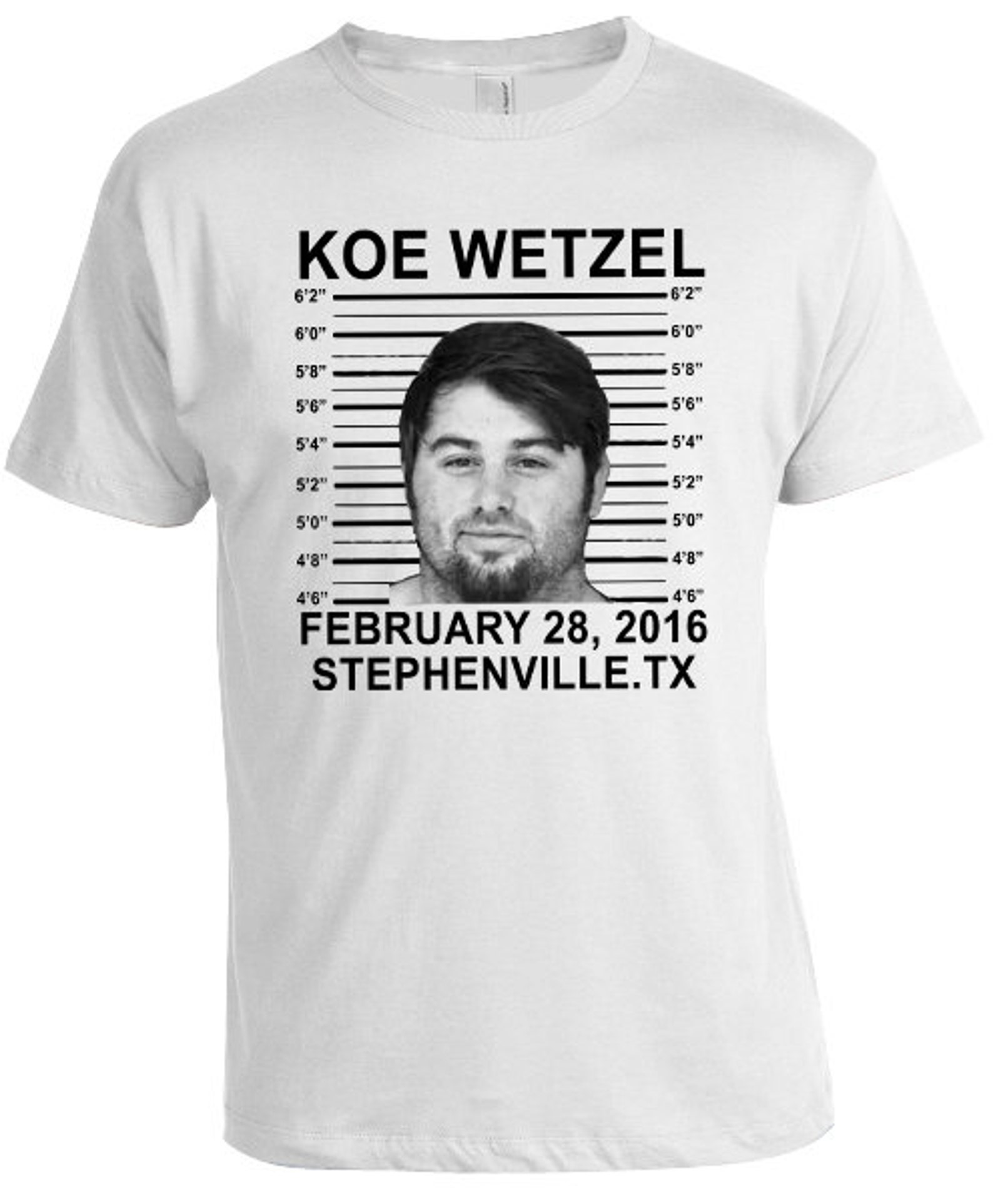 Koe Wetzel Mugshot-gilden Unisex Tshirts - Etsy