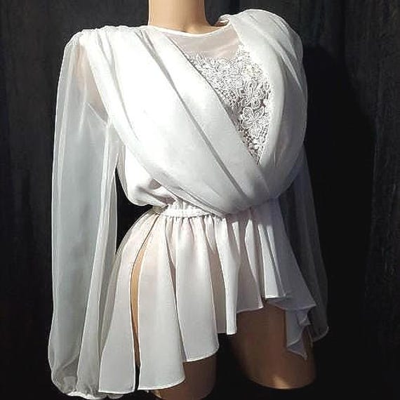 1980s Goddess Blouse