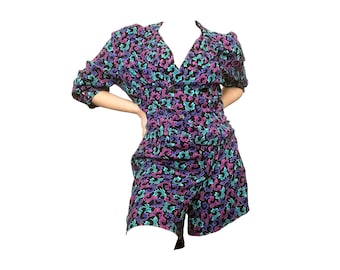 Vintage Colorful 1990s Romper