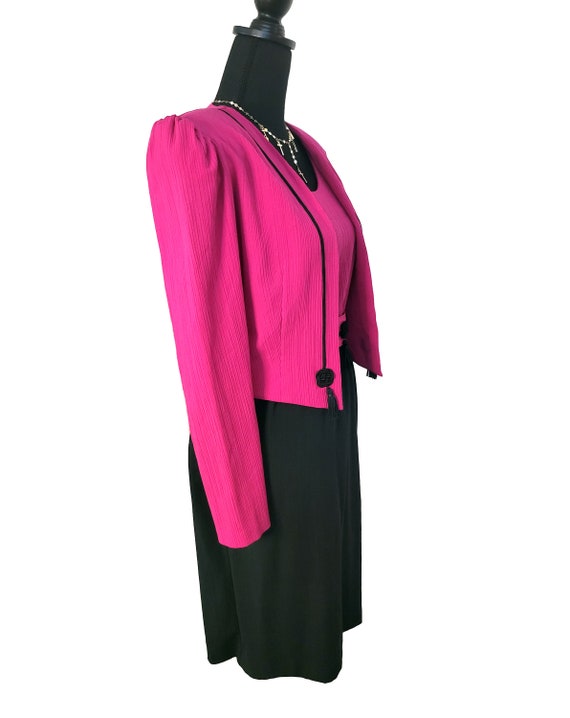 1980s Dress and Cropped Jacket Set - image 6