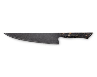 Handmade Damascus 9.5" Japanese Gyuto Chefs Knife with Black Finish