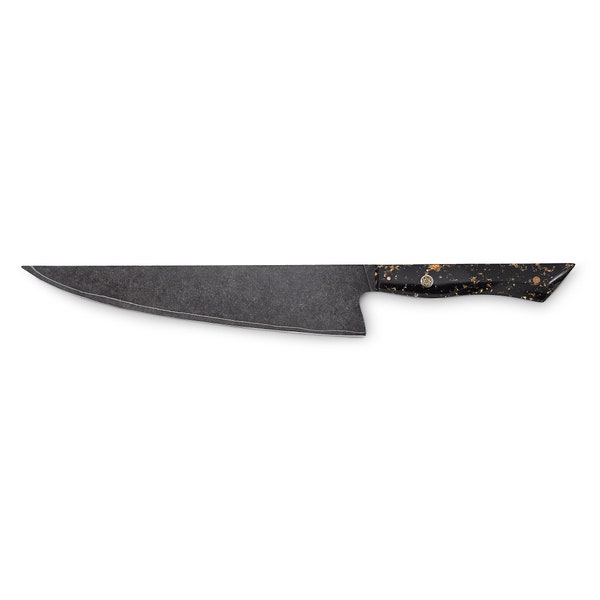 Handmade Damascus 9.5" Japanese Gyuto Chefs Knife with Black Finish