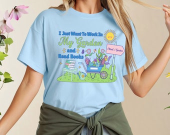 Personalized Gardening Shirt Gardener Sweatshirt Garden TShirt Plant Lady Garden Birthday Tee Gifts Plant Lover T-shirt Farmer Mom Shirts