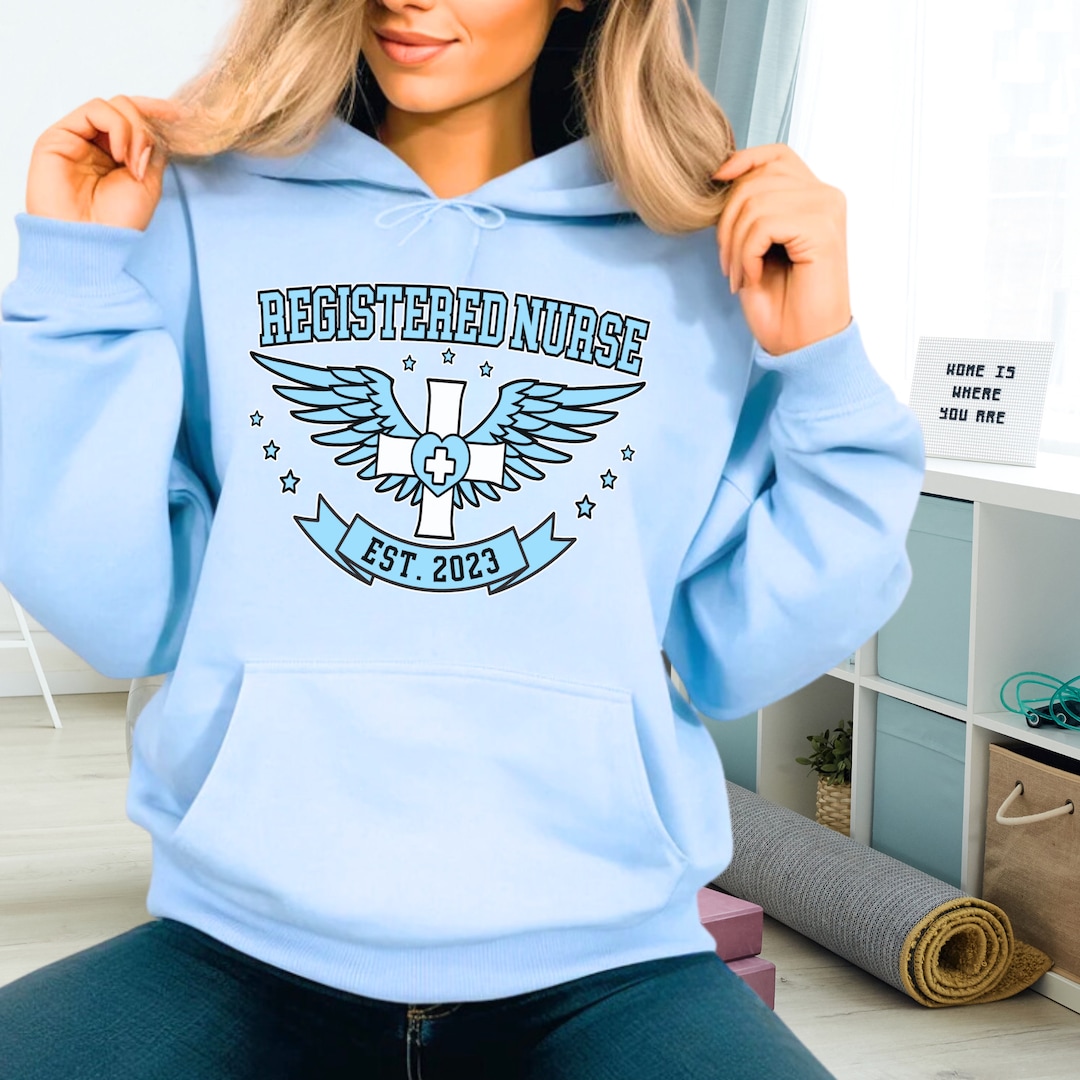 Custom Registered Nurse Hoodie RN Sweatshirt Personalized Nurse T Shirt