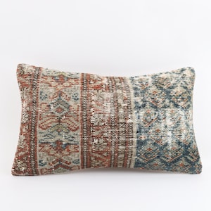 Handmade Kilim Lumbar, Turkish Kilim Pillow, Bohemian Kilim Pillow, Decorative Pillow, Sofa Throw Pillow, Turkey Pillow, Tribal Pillow