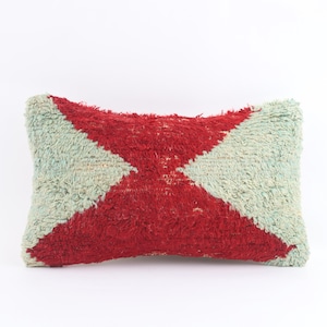 Turkish Kilim Pillow, Kilim Lumbar Pillow, Handmade Kilim Lumbar, 12x20 Pillow Cover, Decorative Pillow, Vintage Cushion, Home Decor