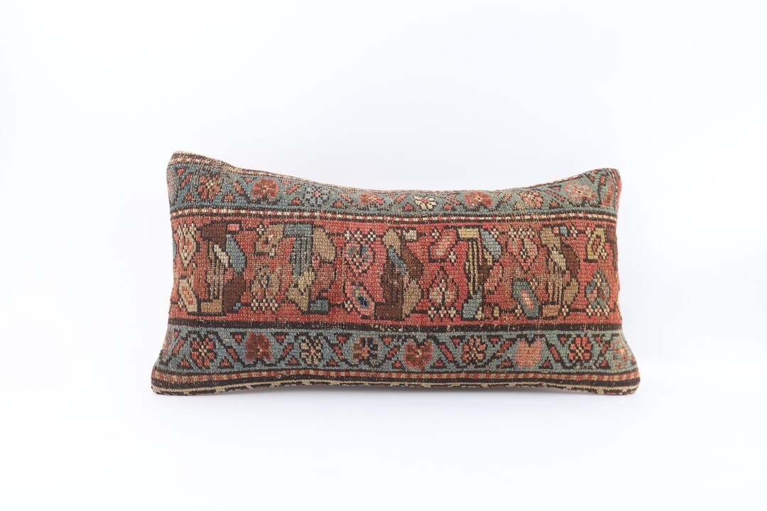 Coussin Long Turc Lombaire 8x48 Pouces – Housse En Laine Et Rembourrage Polyester
