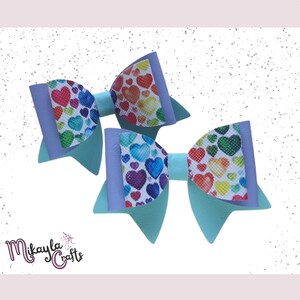 Hair Bow SVG - Bow Template - Bow SVG - Silhouette Cut Files, Cricut Cut Files, Faux Leather Hair Bow Template, Hair Bow DXF