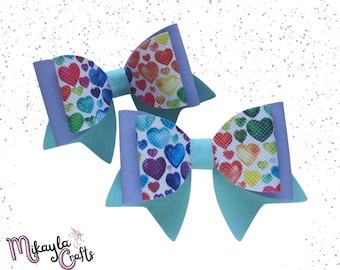 Hair Bow Template: SVG, DXF, Cricut, Silhouette Cut Files (Digital Download)