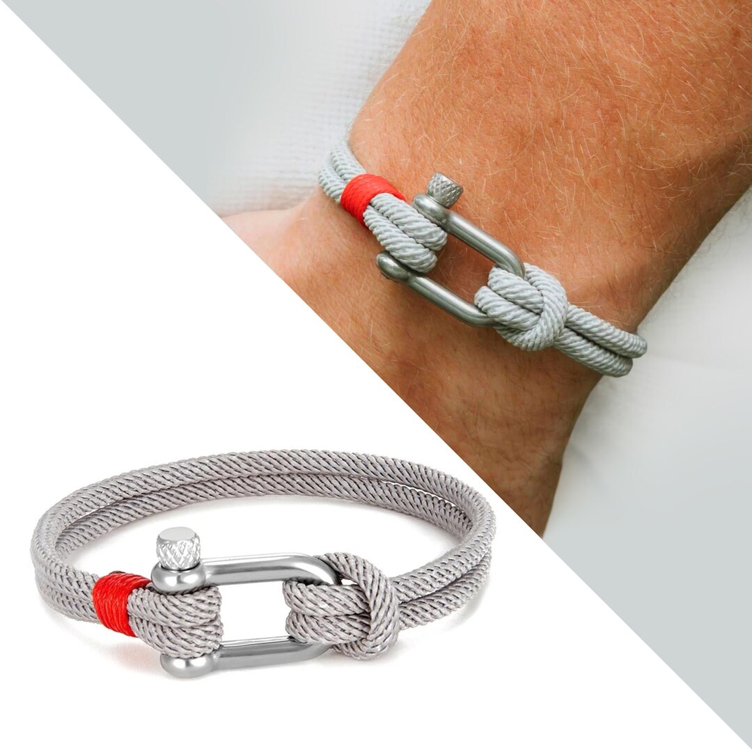 Nautical Rope Bracelet | Adjustable Paracord With Screw Clasp | Style ...