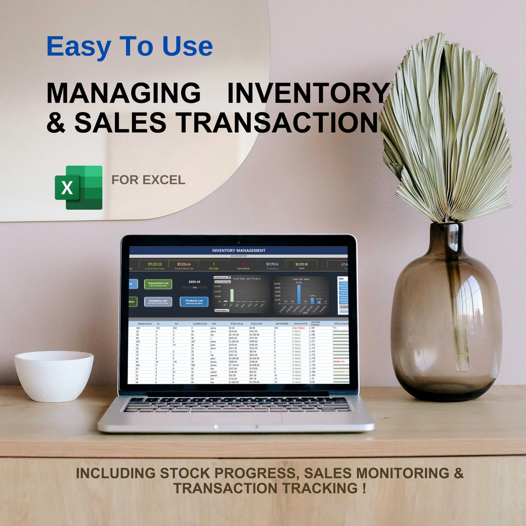 Stock Inventory Spreadsheet Template: Small Business Sales Manager (MS ...