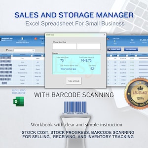 Barcode Scanner Inventory Management: Excel Template for Small Business