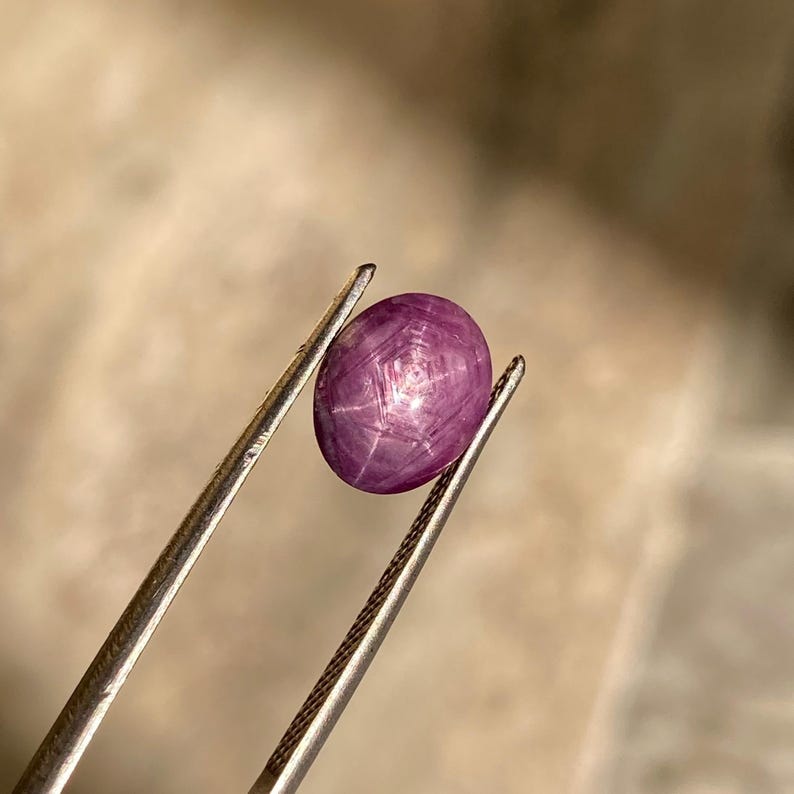 Sharp Rubygem Certified 2.85 Ct Pink Star Ruby | Electric 6 Ray Sharp Star Ruby ...