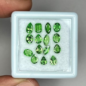 Natural Tsavorite Gemstones, 3-4 MM Eye Clean, Very Good Luster, Sprakling Green Garnet Loose, Certified Tsavorite Lot, Perfect Jewelry Gems