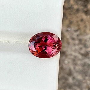 Natural Deep Pink Tourmaline, 4.80 Ct. Special Cut, Rare Oval Tourmaline, 11x8.5x6.5 MM Top Pink Luster, Flawless Tourmaline Gemstone