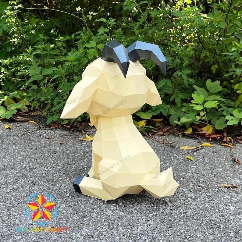 Goat Papercraft 3D Goat Papercraft Template: SVG, PDF, Cricut Project (DIY Kids Decor ...