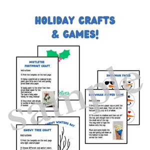 WINTER STEM ACTIVITIES | Steam Challenges for Toddlers | Print Ready pdf | Activity Packet | Reading Log | Winter & Holiday Inspired Crafts