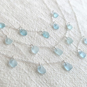 Genuine Sea Glass Necklace Sterling Silver, Sea Glass Jewelry, Sea Glass Pendant, Beach Jewelry, Sterling Silver Seaglass Necklace For Women