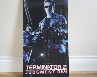 Terminator 2 (T2) professionally printed on Acrylic ready to hang / 60 x 30 size in acrylic