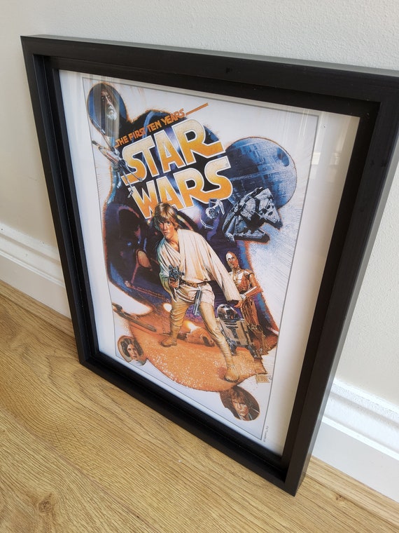 Framed Star Wars Lithograph: Drew Struzan 'first 10 Years' Poster