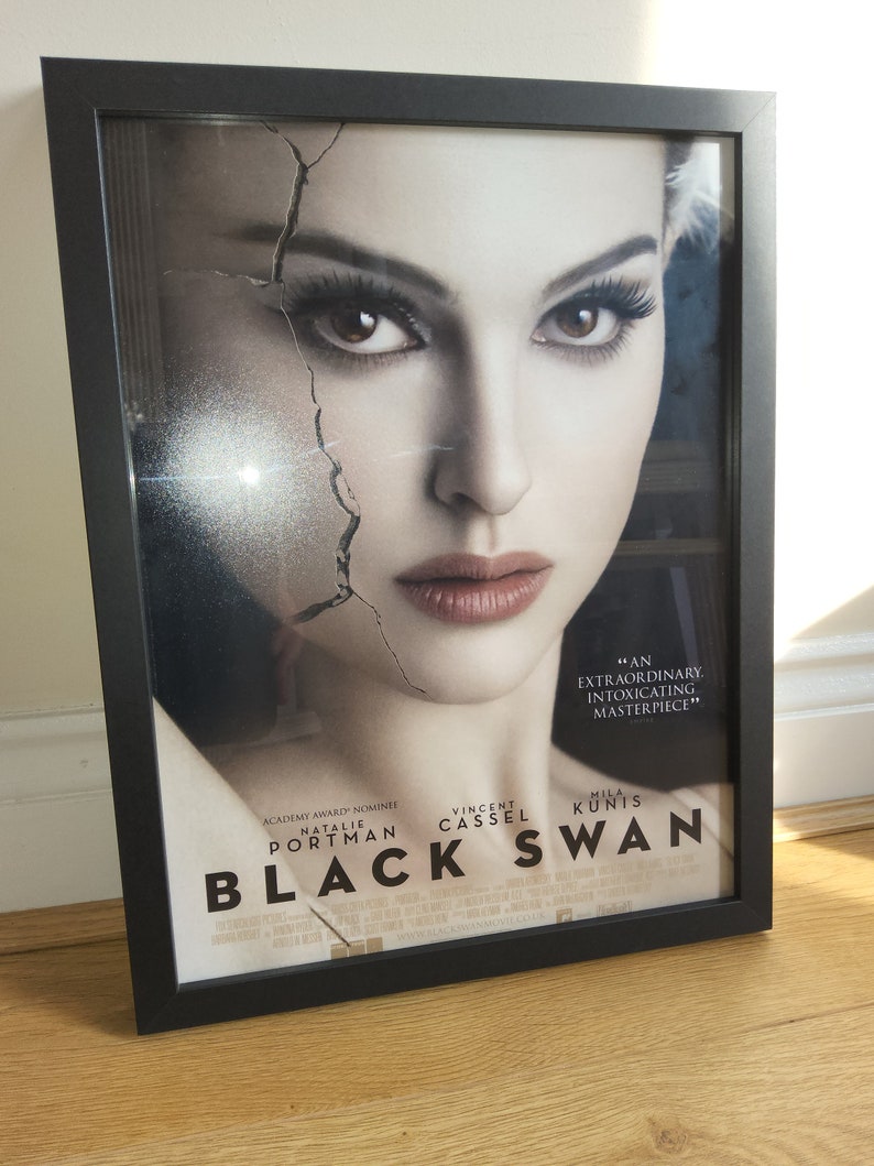 Black Swan movie poster, framed and ready to hang High Quality print image 6