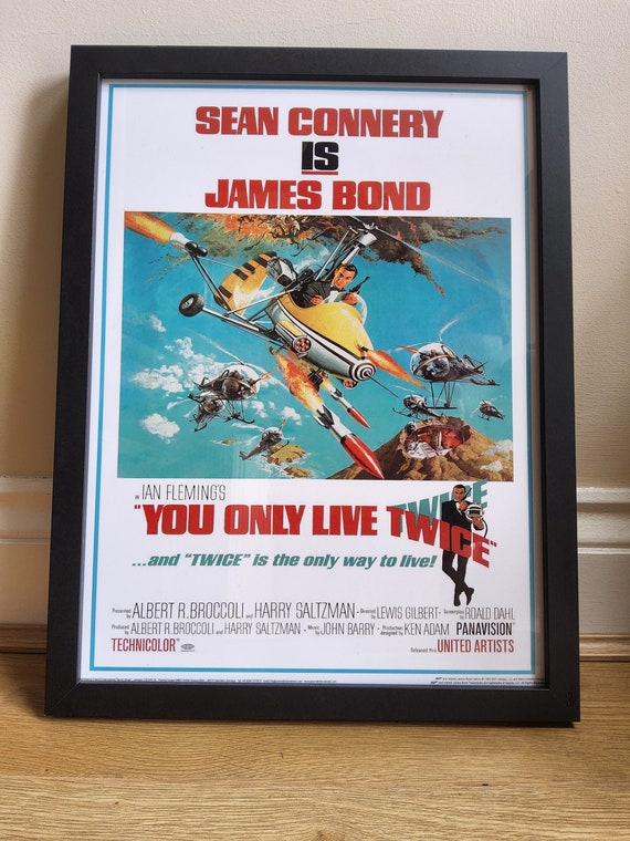 James Bond 007 You Only Live Twice Lithograph Printed Poster Etsy