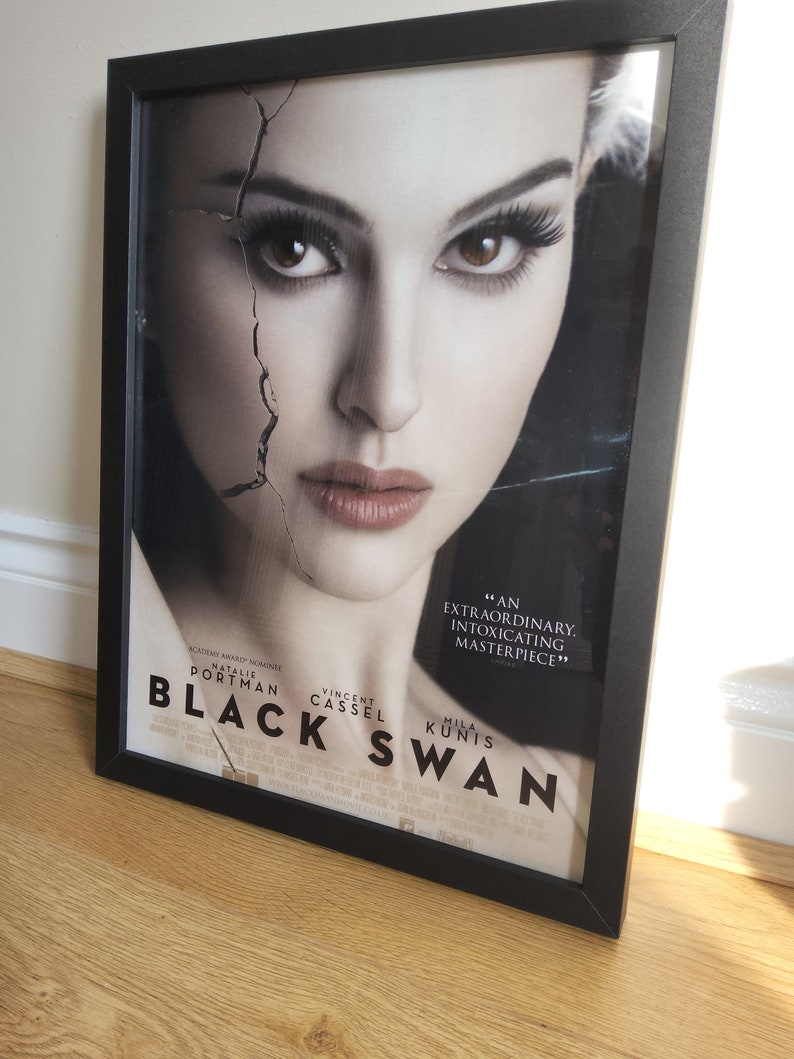 Black Swan movie poster, framed and ready to hang High Quality print image 1