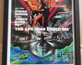 Framed James Bond &quot;The Spy Who Loved Me&quot; Framed Lithograph Poster - Limited Edition